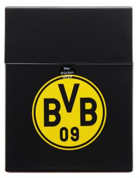 BVB Dortmund Zigaretten Box für 25 Zigaretten mit Sprung Deckel Lizenz im 9er T-